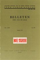 Belleten Say: 238 Cilt: 63 Trk Tarih Kurumu Yaynlar