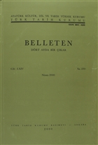 Belleten Say: 239 Cilt: 64 Trk Tarih Kurumu Yaynlar
