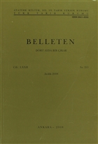 Belleten Say: 265 Cilt: 72 Trk Tarih Kurumu Yaynlar