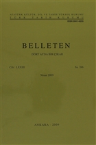 Belleten Say: 266 Cilt: 73 Trk Tarih Kurumu Yaynlar