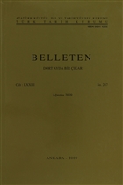 Belleten Say: 267 Cilt: 73 Trk Tarih Kurumu Yaynlar
