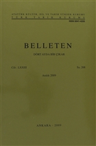 Belleten Say: 268 Cilt: 73 Trk Tarih Kurumu Yaynlar