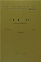 Belleten Say: 271 Cilt: 74 Trk Tarih Kurumu Yaynlar