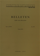 Belleten Say: 275 Cilt: 76 Trk Tarih Kurumu Yaynlar