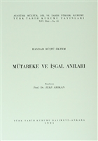 Mtareke ve gal Anlar Trk Tarih Kurumu Yaynlar