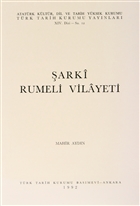 arki Rumeli Vilayeti Trk Tarih Kurumu Yaynlar