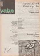 Yaba Edebiyat Dergisi Say: 17 Yaba Yaynlar