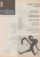 Yaba Edebiyat Dergisi Say: 19 Yaba Yaynlar