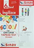 6. Snf ngilizce ek Kopar Yaprak Test (24 Adet) Snav Yaynlar