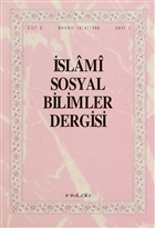 İslami Sosyal Bilimler Dergisi Cilt: 2 Sayı: 1 İnkılab Yayınları