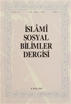 slami Sosyal Bilimler Dergisi Cilt: 2 Say: 2 nklab Yaynlar