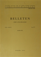 Belleten Say: 277 Cilt: 76 Trk Tarih Kurumu Yaynlar
