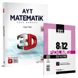2022 AYT 3D Matematik Soru Bankas ve YEKTU MAT 8 x12 Problem Denemesi