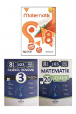 Nitelik Yayınları 8.Sınıf Matematik Soru Kitabı ve Denemeler 2022 3 Kitap Set