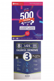 LGS Hazrlk Seti Kim 500 Puan ster 1.Dnem Deneme ve Azza Platin Deneme 2 Kitap