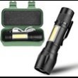Taktikal Led USB ŞARJLI Ultra Güçlü Mini Boy El Feneri (Enerji Sınıfı A++)